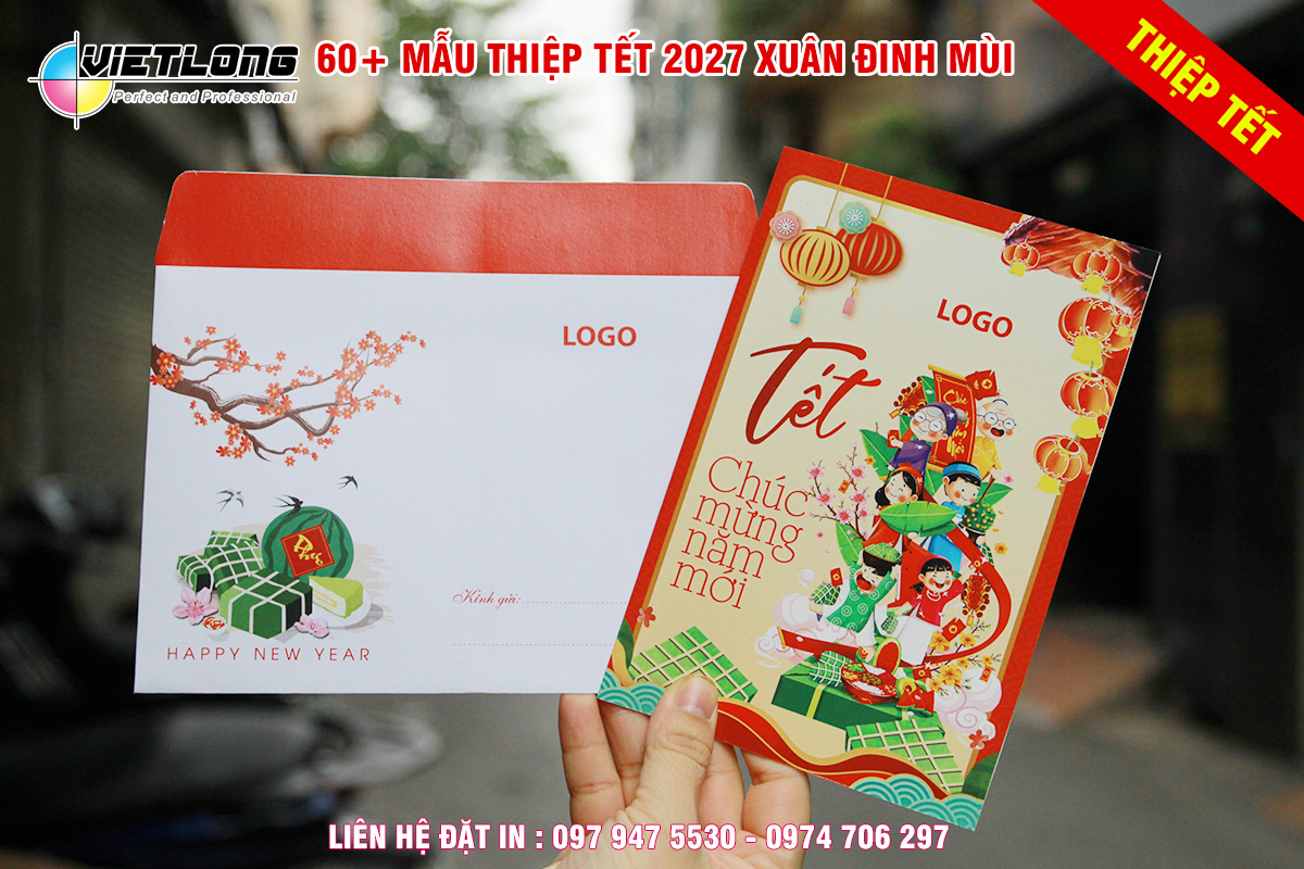 Mẫu thiết kế thiệp chúc mừng năm mới 2027