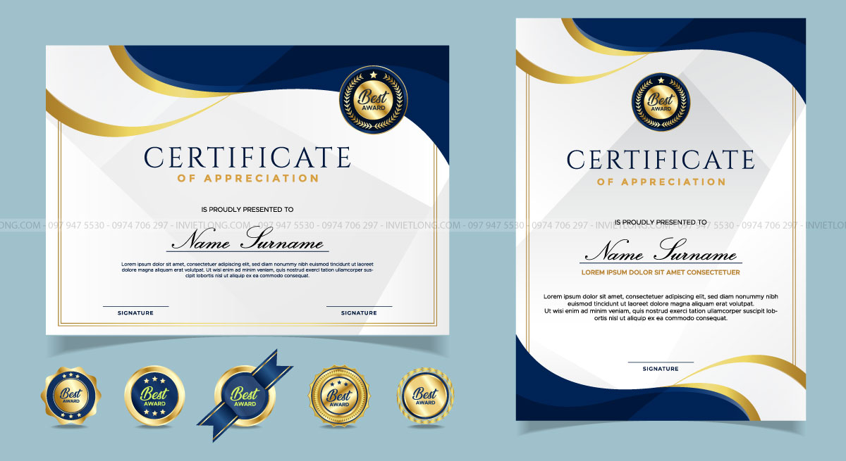 Mẫu giấy khen thưởng nhân viên xuất sắc