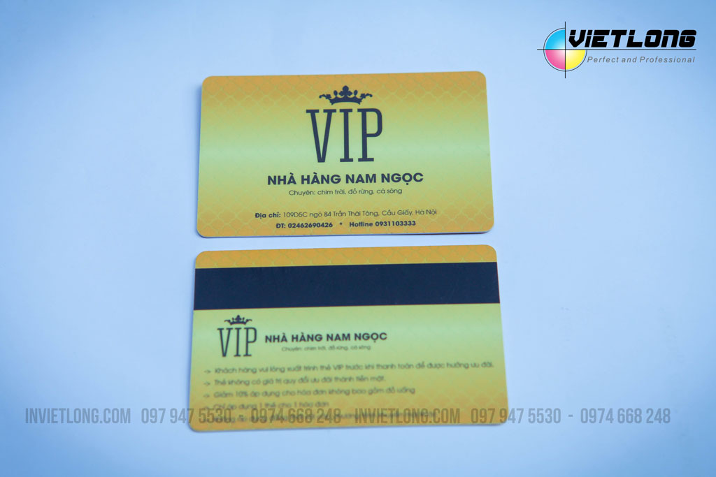 Mẫu thẻ từ cho nhà hàng