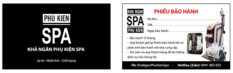 Phiếu bảo hành Spa