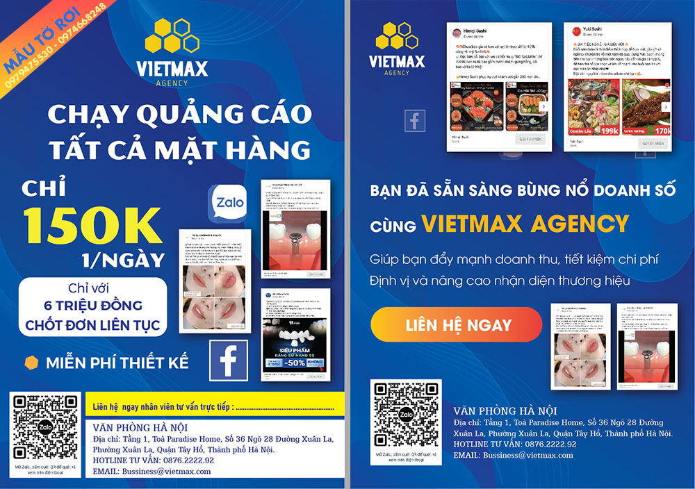 Mẫu tờ rơi cty chuyên chạy quảng cáo online