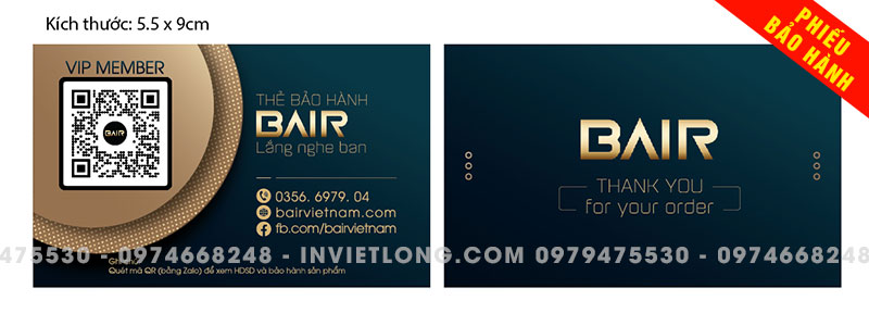 Thẻ bảo hành vip member