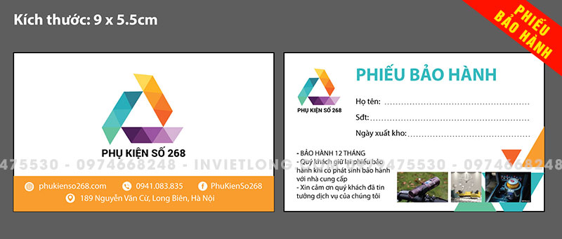Thẻ bảo hành phụ kiện số
