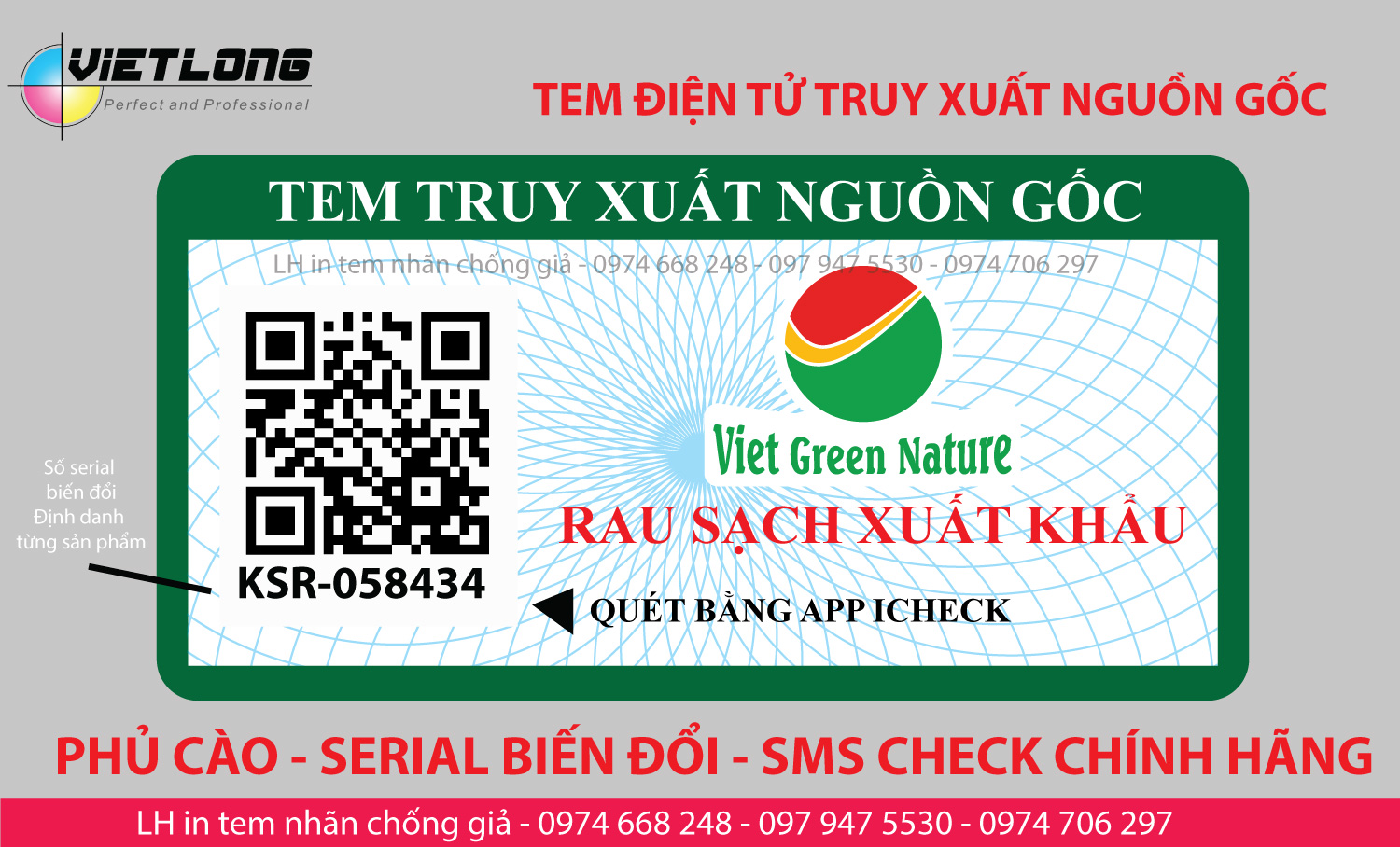 Công ty chuyên nhận in tem Qrcode truy xuất nguồn gốc sản phẩm