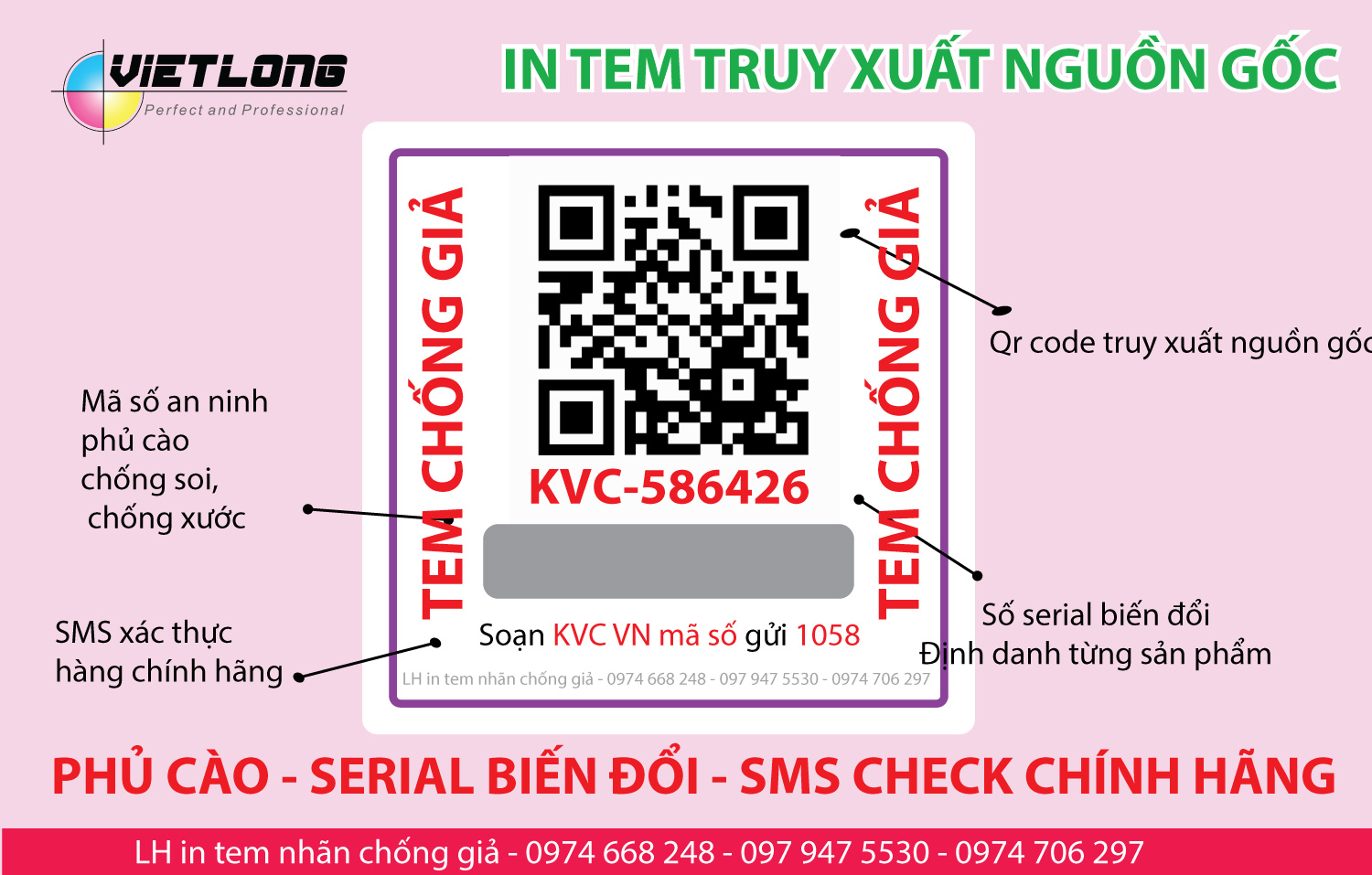 in tem nhãn decal chống giả phủ cào có mã Qr code