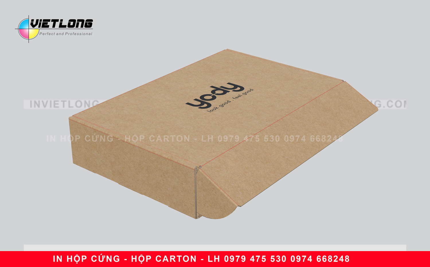 in hộp carton giấy kraft xi măng tái chế