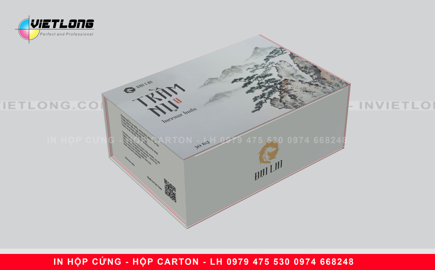 In hộp cứng carton lạnh nắp nam châm