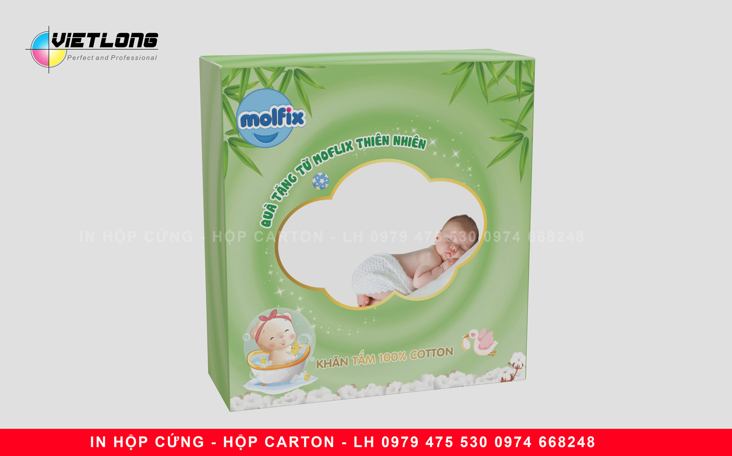 IN hộp đựng khăn mặt khăn tắm
