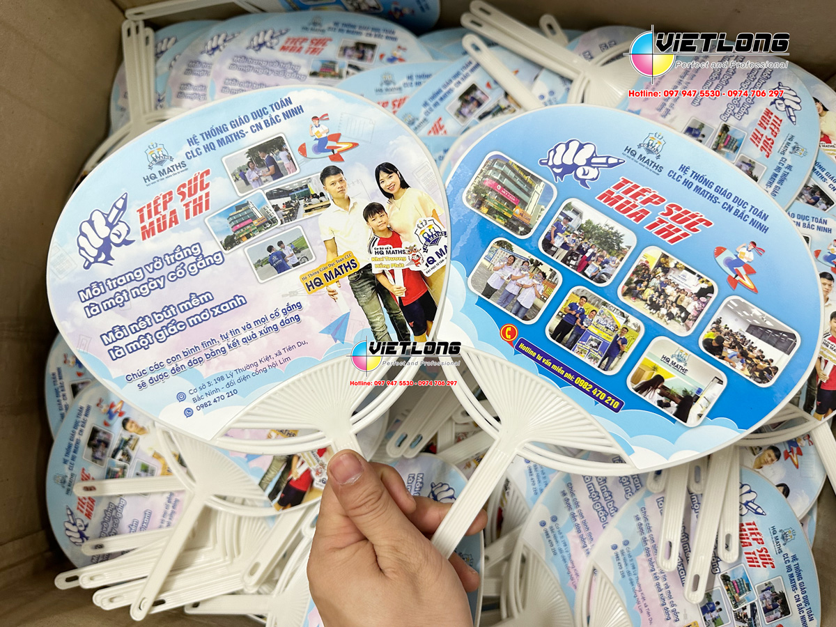 In quạt tuyển sinh tiếp sức mùa thi