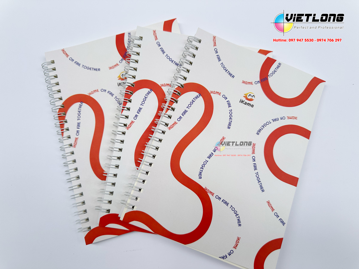 In sổ tay gáy lò xo