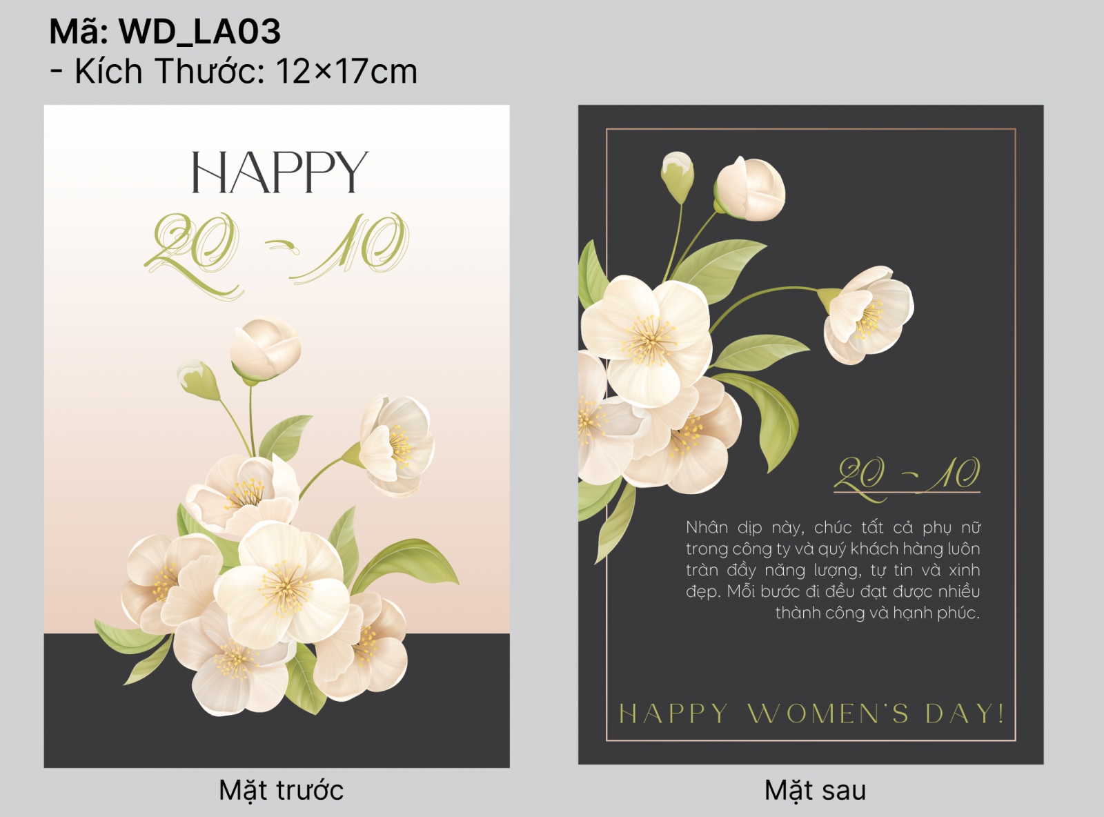 Mẫu thiệp 20-10 ấn tượng