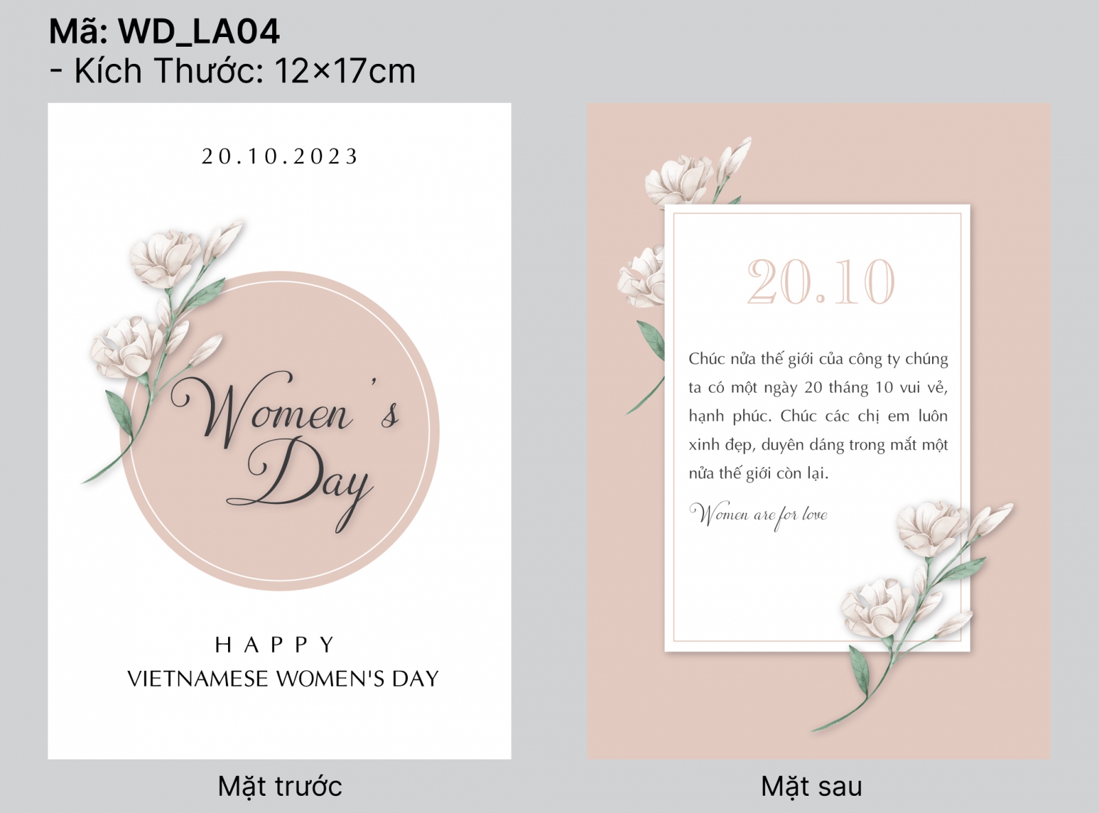 In thiệp chúc mừng ngày phụ nữ việt nam 20/10