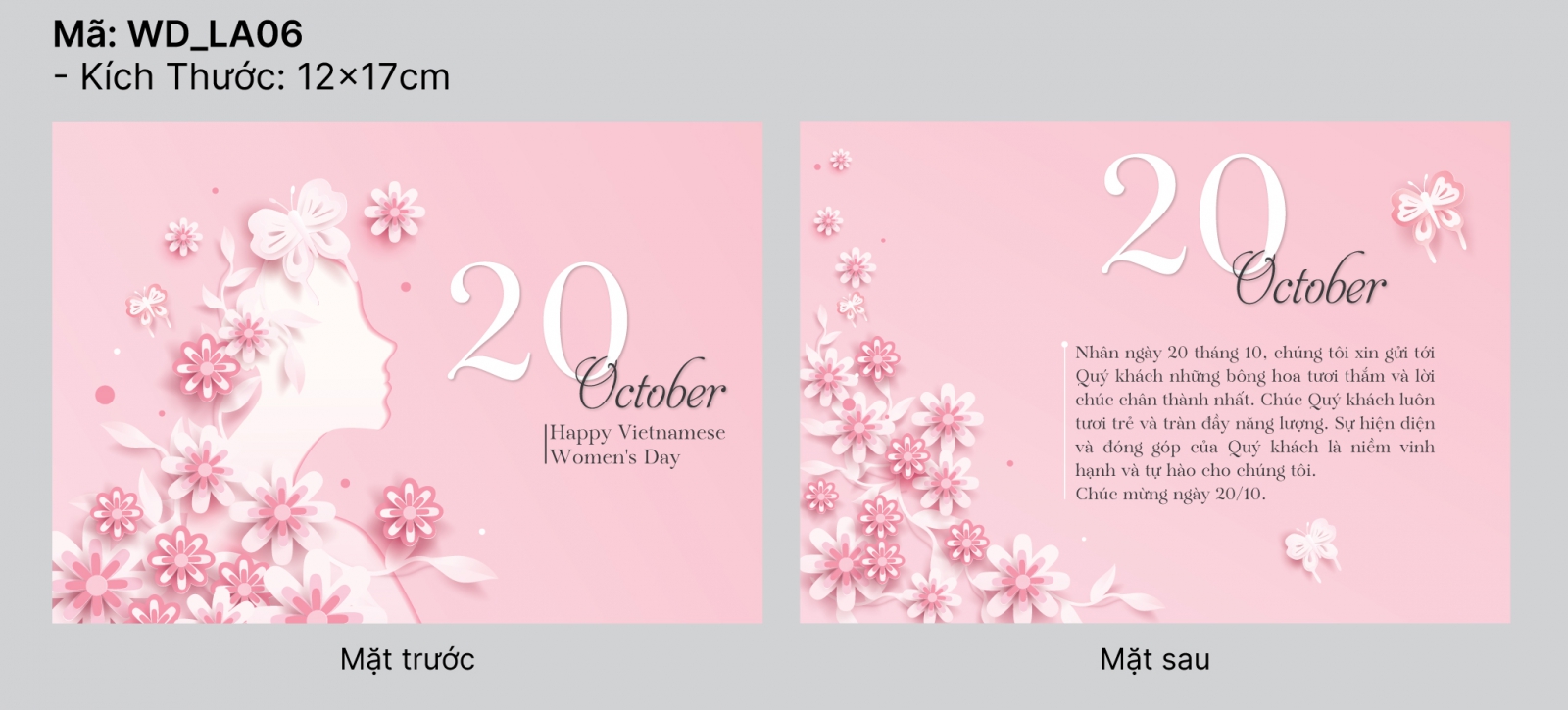 mẫu thiệp 20/10 đẹp ấn tượng