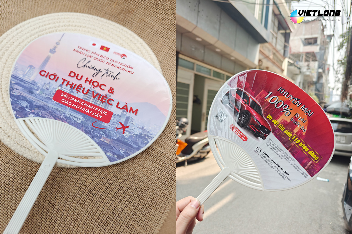 Xưởng in quạt nhựa nan hoa Hà Nội